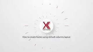 How to create footer using default columns layout