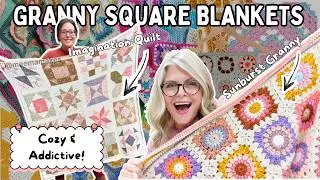 14 Cozy GRANNY SQUARE Blankets to Crochet in 2026