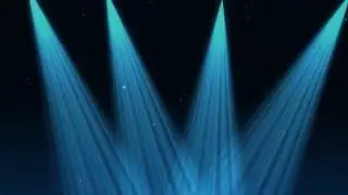 Blue Cinematic Light Beams Background | 4K Loop Animation | Abstract Light Rays Motion Graphics
