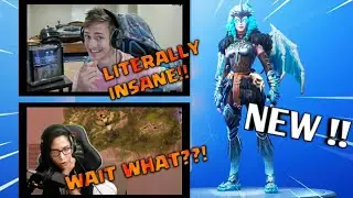 STREAMERS REACT TO *NEW* "FEMALE RAGNAROK" SKIN! (VALKYRIE) *LEGENDARY* Fortnite Montage