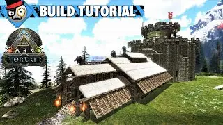 Ark: Fjordur - How to build a castle - End Game crafting base - Viking stronghold and Longhouse
