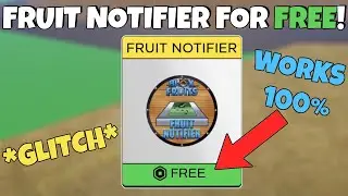 HOW TO GET FRUIT NOTIFIER FOR FREE IN BLOX FRUITS IN 2024 ! (Roblox)