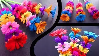 How to Make A Sticky Gift Flower | Easy Flowers Making | Handmade Gift Ideas : DIY Paper Crafts