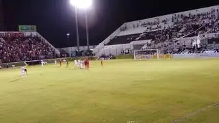 Gol de Cleiton Potiguar de falta contra o mecona.