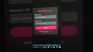 Wynk Music Login Interface Using HTML & CSS | Frontend UI Design Tutorial