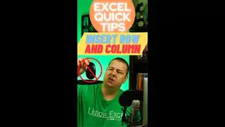 Excel Quick Tips - Insert Row / Column Shortcut with No Mouse 