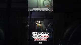 Did you know that in ALIEN ISOLATION...