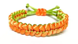 Make a beautiful bracelet out of string. Making things out of yarn.