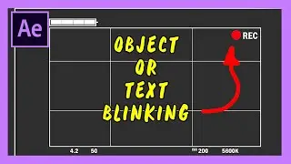 How to make Object or Text to Blink For Ever - Adobe After Effects tutorial