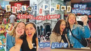 cozy BOOKSHOPPING VLOG 📙🌿⛈️ visiting the best bookstores in The Netherlands ft. @alexandraroselyn