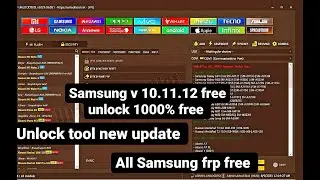 unlock tool big Samsung frp unlock 1 click || unlock tool All Samsung frp unlock free  v 10,11,12