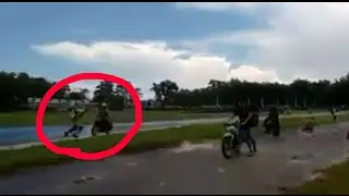 Roadrace crash meninggal di lokasi