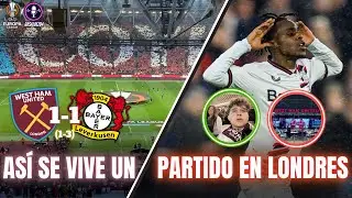 ⚽️ASÍ SE VIVE UN PARTIDO EN LONDRES🏴󠁧󠁢󠁥󠁮󠁧󠁿 | 🍿WEST HAM VS BAYER LEVERKUSEN