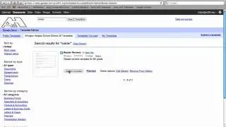 Creating a document from a template