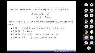 TTMS30. Metrics induced by certain fidelities