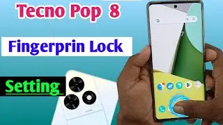 tecno pop 8 mein fingerprint screen lock / tecno pop 8 fingerprint lock setting
