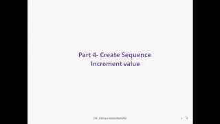part 4 create squence increment value