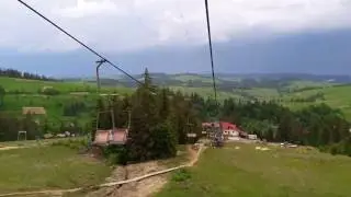 Гора Гемба. Подъёмник . Едем вниз