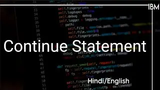 Continue Statement in C