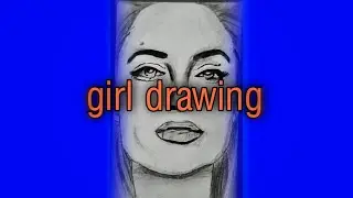 art girl drawing - drawing asmr - pencil drawing - girl drawing