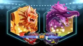 Beyblade burst app~Shu vs Wakiya (Spryzen S2 vs Wyvron W2)