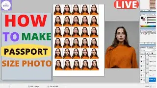 Passport size photo kaise banaye| Create Passport size photo in photoshop | Photoshop Tutorial