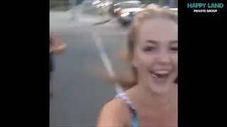 Teen Girls kiss cam attack compilation