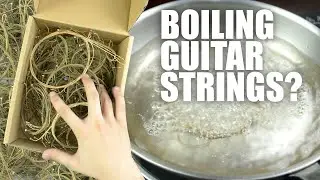 Boiled guitar string for perfect tone colour- ဂစ်တာကြိုးတွေကိုပြုတ်လိုက်ရင်အသံကောင်းသွားမယ်😂