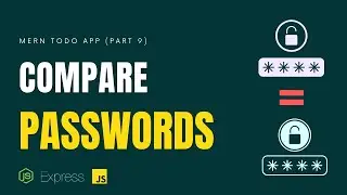 how to compare hashed password with the original password | Node JS & Express JS