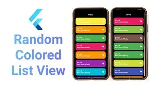 Random Color List View | Flutter Tutorial