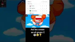 ASI QUEDA LA CLASIFICACIÓN DEL GRUPO C 😱 | TODOS CONTRA ARGENTINA,VERSIÓN ANIME #shorts