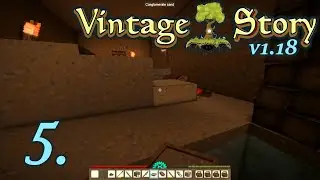 Night-time Panning - Let's Play Vintage Story 1.18 Part 5