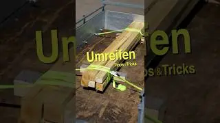 How to properly secure wooden beams 👍 Trick 😎 Ratchet strap coach