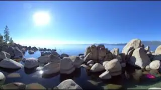 De Paseo Por Lago Tahoe. 5K Video 360. Agua Azul (Lake Tahoe 5k 360 video)
