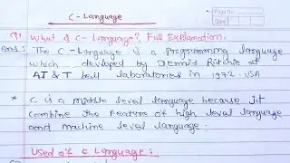 Introduction to C Language in hindi | what is C Programming