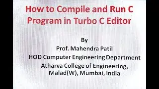 How to compile and run C program