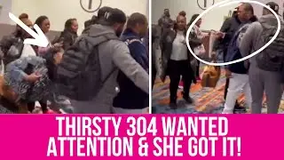 Woman Grabs Man & Instantly Regrets It 💦 😳 Embarrassed Herself!