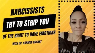 Narcissist try to strip you of the right to have emotions ￼
