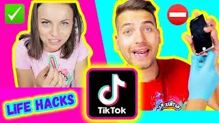 ТИК ТОК ЛАЙФ ХАКОВЕ със Сандеф и Стела ЧАСТ 2 | TIK TOK LIFE HACKS | Studio Queen's №114