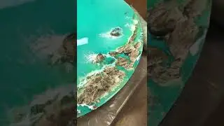 Как сделать красивый океан и скалы с волнами и пеной из эпоксидной смолы ?