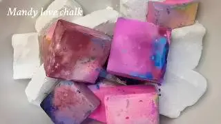 dyed|gym chalk asmr|unpolished blocks