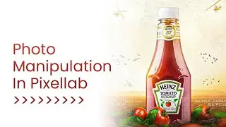 Product Manipulation In Pixellab// Heinz product manipulation
