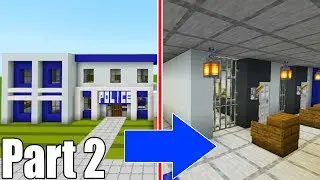 Minecraft Tutorial: How To Make A Police Station Part 2 