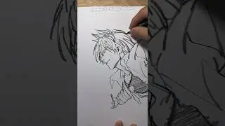 The Art of Drawing Anime with Just One Stroke #anineart