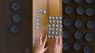 Gazoz kapları ile okuma çalışması yapıyoruz -2