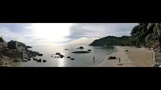 🔴 Crystal Bay Beach Resort Panoramic | Lamai | Koh Samui | Thailand | Live Beach Webcam | 2160p 4K
