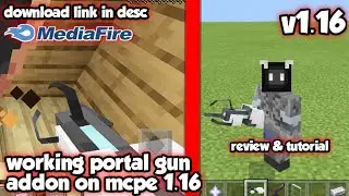 WORKING PORTAL ADDON FOR MCPE (1.16+)