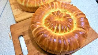 ПИРОГ ИЗ ДРОЖЖЕВОГО ТЕСТА  С ЯБЛОКОМ ,ИЗЮМОМ И ОРЕХАМИ