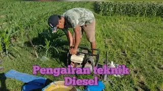 cara mengairi sawah dengan teknik diesel