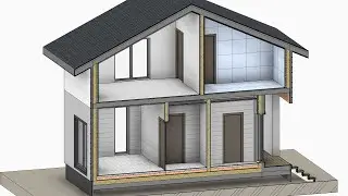 [КУРС] Проектирование КАРКАСНЫХ Домов в REVIT. Работа с ФАСАДОМ, ОТДЕЛКОЙ.